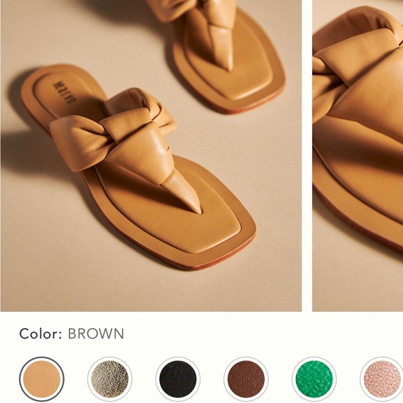 Maeve Puffy Knotted Sandals SZ7 worn a couple times - Picture 4 of 4